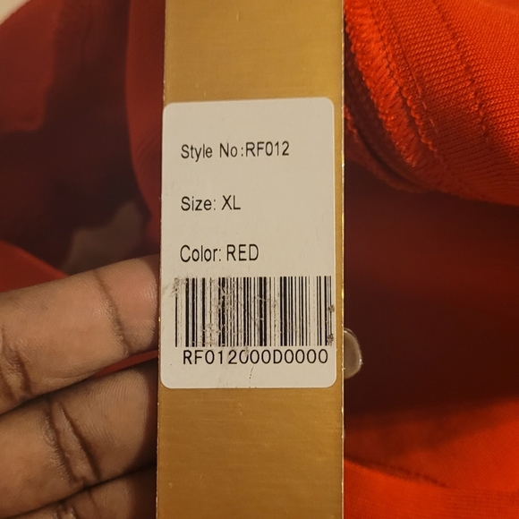 NWT Red Bodycon Dress with Gold Hardware - XL - Picture 6 of 6